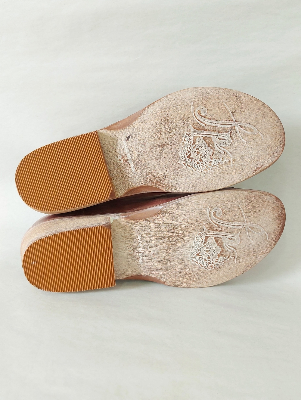 Free People Distressed Festival Open Toe Cut-out Mont Blanc Sandals Size 37 EU - Picture 7 of 7